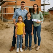 BAULEITWERK.com | Bauleitung aus Linz am Rhein | Familie vor Rohbau